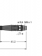 PKG3M-0.3-PSG3M/TXL Actuator and Sensor Cable, PUR  Extension Cable