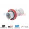 GW60042FH  STRAIGHT PLUG HP - IP66/IP67/IP68/IP69 - 3P+N+E 32A 380-415V 50/60HZ - RED - 6H - FAST WIRING