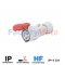 GW62019H  STRAIGHT CONNECTOR HP - IP44/IP54 - 3P+E 32A 380-415V 50/60HZ - RED - 6H - SCREW WIRING