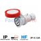 GW62030FH STRAIGHT CONNECTOR HP - IP66/IP67/IP68/IP69 - 3P+E 16A 380-415V 50/60HZ - RED - 6H - FAST WIRING
