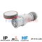 GW62061PH  STRAIGHT CONNECTOR HP - IP66/IP67/IP68/IP69 - 3P+N+E 125A 346-415V 50/60HZ - RED - 6H - PILOT CONTACT - MANTLE TERMINAL
