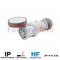 GW63053PH  STRAIGHT CONNECTOR HP - IP66/IP67/IP68/IP69 - 3P+N+E 63A 346-415V 50/60HZ - RED - 6H - PILOT CONTACT - MANTLE TERMINAL
