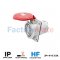 GW63221H   10° ANGLED FLUSH-MOUNTING SOCKET-OUTLET HP - IP44/IP54 - 3P+N+E 63A 346-415V 50/60HZ - RED - 6H - MANTLE TERMINAL