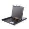 HT1924 : Kinan 19＂24-Port CAT5 LCD KVM over IP Switch 1-Local / 1-Remote Access