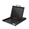XL1716 : Kinan Single Rail 17” 16 Port USB VGA LCD KVM Console