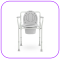 เก้าอี้นั่งขับถ่าย Commode Chair Yuwell รุ่น H023B รับประกันศูนย์ไทย 1 ปี