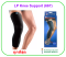 LP Knee Support (667) ผ้ายืดรัดกล้ามเนื้อ รัดขา รัดเข่า (สีดำ) (1 ข้าง)