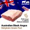 เนื้อสันนอก แบล็กแองกัส ออสเตรเลีย เกรนเฟด (Striploin Black Angus Australian Grain Fed 150 Days)