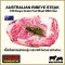 เนื้อสันแหลมริบอาย ตัดสเต็ก แบล็กแองกัส ออสเตรเลีย เกรนเฟด (Ribeye Steak Black Angus Australian Grain Fed 150 Days)