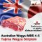 เนื้อสันนอก สตริปลอยน์ ทาจิม่า ออสเตรเลียวากิว (Tajima Wagyu Striploin MBS 4-5)