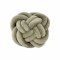 Knot Cushion Clover-Gray