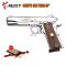 แบลงค์กัน KUZEY M1911 COLT’S 100 YEARS สีเงินเงา ด้ามไม้ 5 นิ้ว