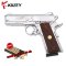 แบลงค์กัน KUZEY M1911 COLT’S COMBAT 100 YEAR สีเงินเงา พิเศษ แถมลูกฟรี 1กล่อง(50นัด)
