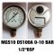 0-10BAR Nuovafima หน้าปัด 4นิ้ว เกลียวออกล่างทองเหลือง 1/2"