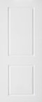 ประตูUPVC ผิวหน้าลายไม้ สีขาว บานลูกฟัก 2 ช่องตรง