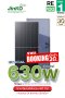 แผงโซล่าเซลล์ Jinko 630W N-type BIFACIAL DUAL GLASS