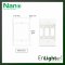 Electrical Wall Box 2 x 4 (white) NANO403-1 (new version)