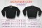 เสื้อแจ็คเก็ต ทรงเบสบอล แบบคอตั้งทอพรม สีดำ ปกขลิปขาว