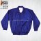 เสื้อแจ็คเก็ตผ้าร่มเรียบ สีน้ำเงินล้วน