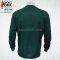 เสื้อคนงาน คอกลมแขนยาว สีเขียวหัวเป็ด