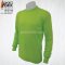 เสื้อคนงาน คอกลมแขนยาว สีเขียว