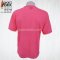 เสื้อคนงาน คอกลมแขนสั้น สีชมพู ผ้าทีซี