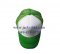 หมวกแก๊ปผ้ามองตากูท์ ชนิดเสริมฟองน้ำด้านหน้า สีเขียวตัดต่อสีขาวด้านหน้า