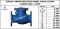 FIVALCO'' SWING CHECK VALVE MODEL: F53S16 ,CI BODY