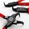 KN4421J21 คีมหุบแหวนชนิดงอ 170 มม. แหวน 19-60มม.ด้ามเคลือบพลาสติก "KNIPEX"