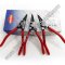 KN4611A2 คีมถ่างแหวนชนิดตรง 180 มม. แหวน 19-60 มม.ด้ามเคลือบพลาสติก  "KNIPEX"
