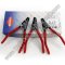 KN4621A11 คีมถ่างแหวนชนิดงอ 125 มม. แหวน 10-25 มม.ด้ามเคลือบพลาสติก  "KNIPEX"