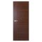 ประตูไม้แบบเซาะร่องสำหรับใช้งานภายในสีWalnut