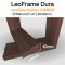 LeoFrame Dura : วงกบไม้จริง สีรองพื้น วอลนัท 40/90 มม.