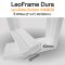 LeoFrame Dura : วงกบไม้จริง สีรองพื้นขาว 40/90 มม.