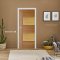 ประตูไม้ รุ่น ECO2 สี Brazilian Teak - White Teak