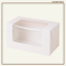 กล่องเค้กชิ้น สีขาว 9.5x18x9.5ซม.