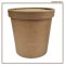 Kraft Paper Cup + Lid 26oz. 25pcs