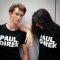 PAUL DIREK 100% Premium Cotton Logo Print    T-Shirt