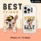 HI-SHIELD Stylish เคสใสกันกระแทก iPhone รุ่น French Bulldog [เคส iPhone15][เคส iPhone 14]