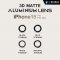 [ฟิล์มกล้อง iPhone 15Pro / ProMax]HI-SHIELD กระจกกันเลนส์กล้อง 3D Matte Aluminum Lens รุ่น iPhone 15Pro / ProMax