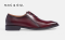 รองเท้าหนังแท้แบบสวมทางการคลาสสิก OXFORDS Leather Business Shoes in Maroon Red