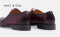 รองเท้าหนังแท้แบบสวมทางการคลาสสิก OXFORDS Leather Business Shoes in Maroon Red