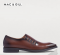LEATHER SLIP-ON SHOES BURNISHED GRADIENT GOODYEAR WELTED SHOES