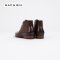 CHUKKA LEATHER BOOT LACED UP IN BROWN FORMAL AND CASUAL