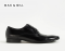 BLACK OXFORDS CAPTOE LEATHER SHOES GoodYear Welted Leather Shoes