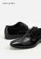 BLACK OXFORDS CAPTOE LEATHER SHOES GoodYear Leather Shoes