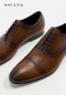 รองเท้าผู้ชายหนังแท้แบบผูกเชือกถูกระเบียบทางการสีนำตาล Men's Business Oxford Shoes