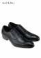 รองเท้าผู้ชายหนังแท้แบบผูกเชือกถูกระเบียบทางการสีดำ MAC&GILL Oxford Leather Shoes For Men