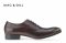 Men's Formal Oxford Business Lace Shoes in Dark Brown genuine Leather