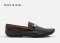Men's LEATHER LOAFER YORK PIPE BLACK FORMAL AND CASUAL Wear MAC&GILL